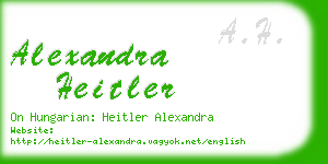 alexandra heitler business card